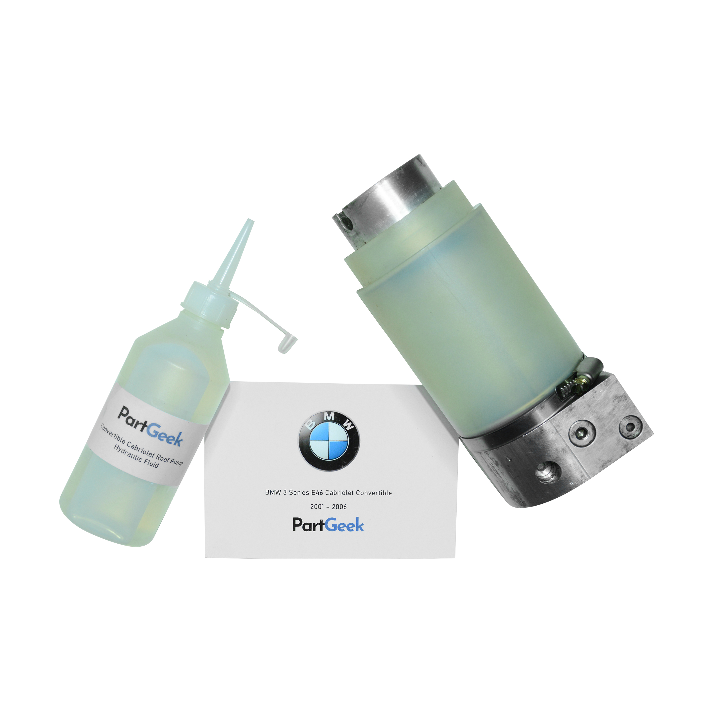 BMW 3 Series E46 Cabriolet Convertible Roof Pump – Whole Unit Minus Solenoids (2001 – 2006) (54347025595) (8234530)