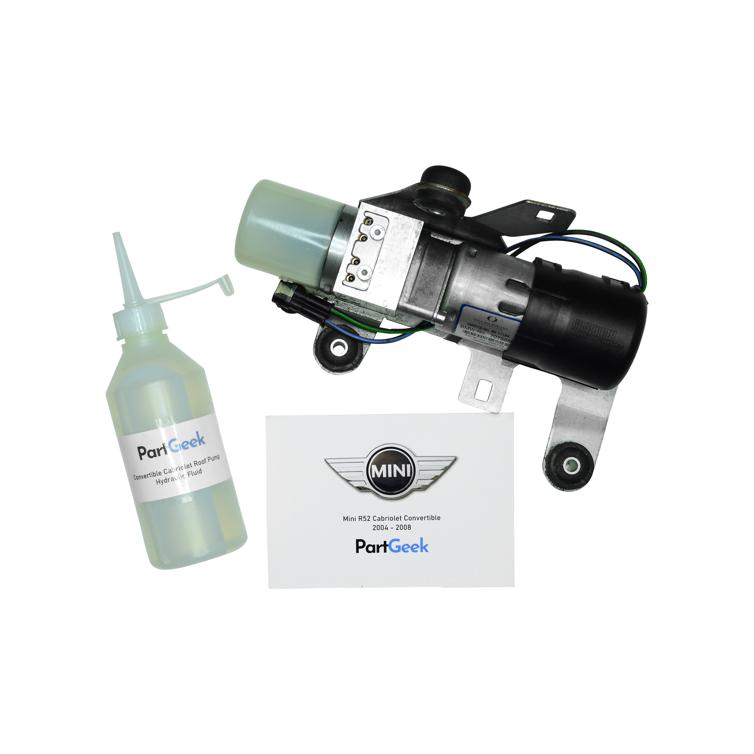 BMW Mini R52 - Cabriolet Convertible Roof Pump – Whole Unit - (2004 - 2008) 54347079880
