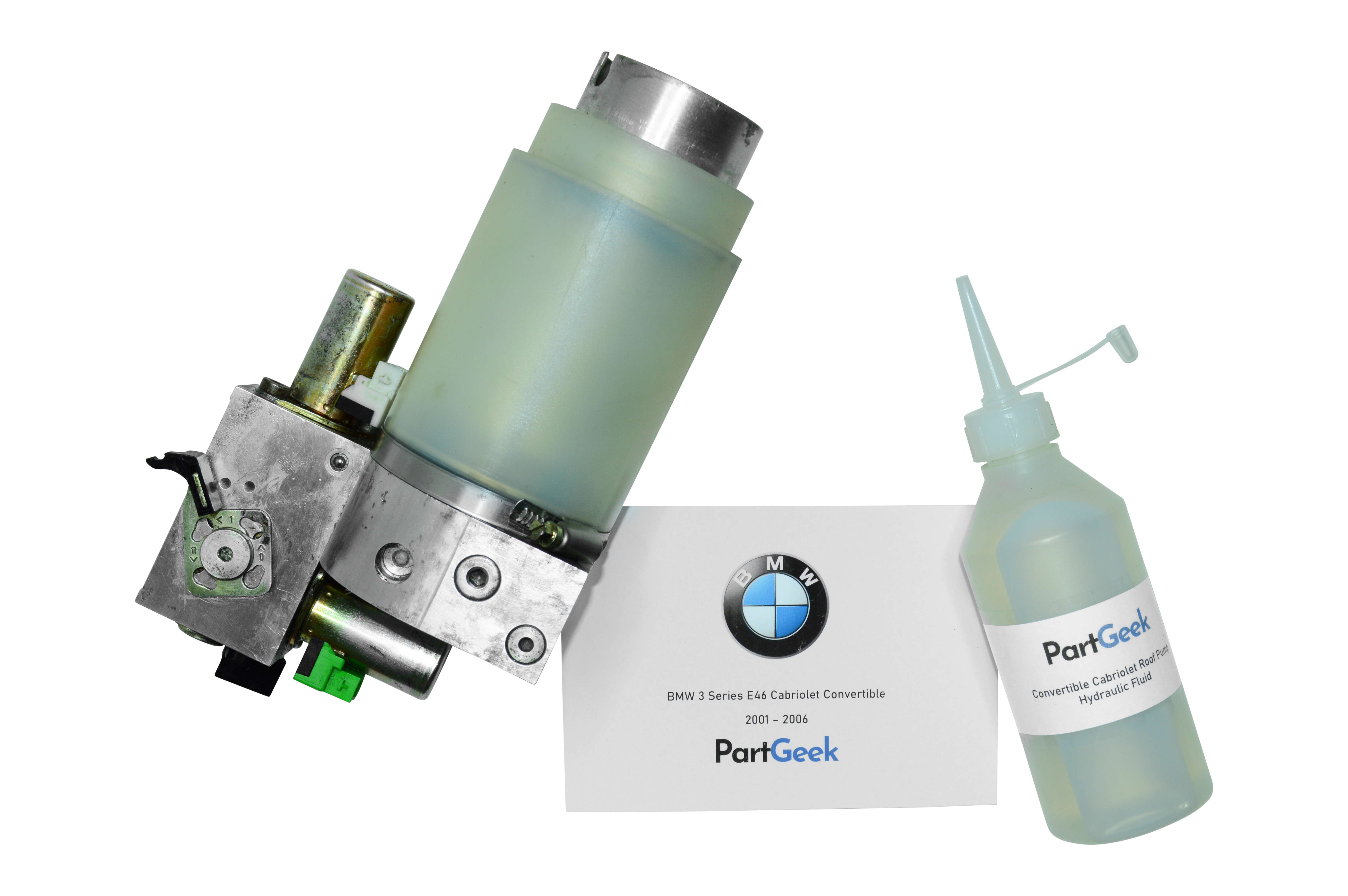 BMW 3 Series E46 Cabriolet Convertible Roof Pump – Whole Unit 2 Solenoid (2001 – 2006) (54347025595) (8234530)