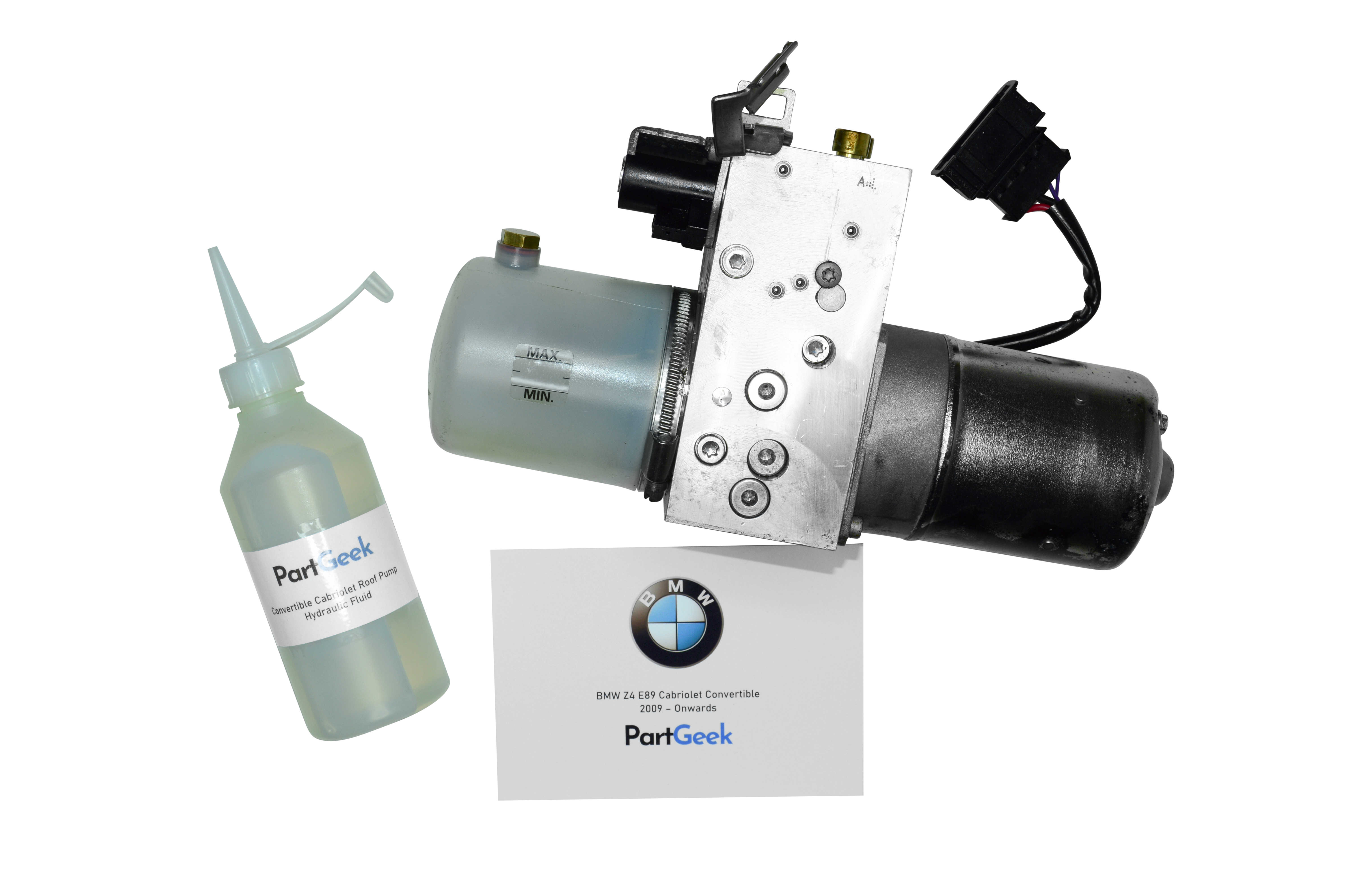 BMW Z4 E89 Cabriolet Convertible - Roof Pump - Whole Unit  – (2009 - On) (54377309634) 3 Solenoid