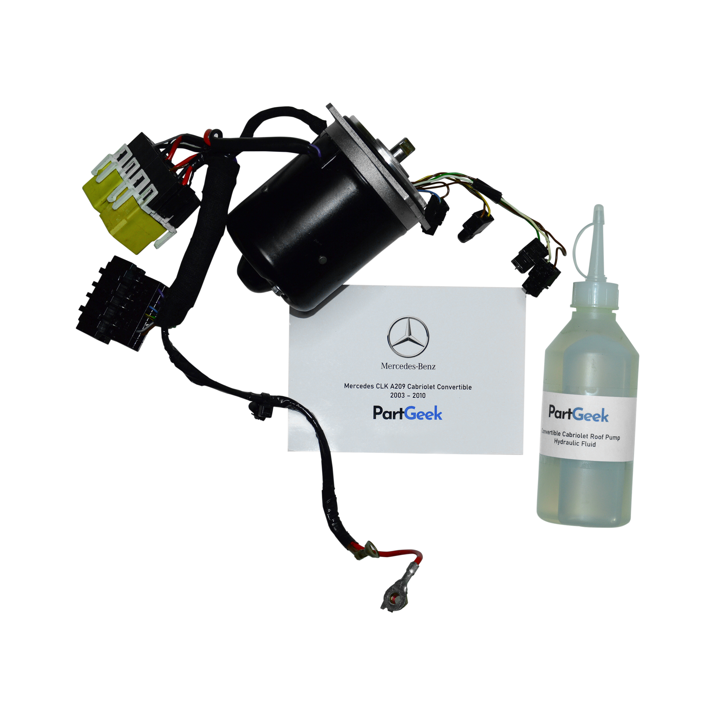 CLK A209 Roof motor only Mercedes CLK A209 - Cabriolet Convertible - Replacement Roof Pump Motor - (2003 - 2010) 2098000148,2098000248,2098000548,2098000648 - Image 1
