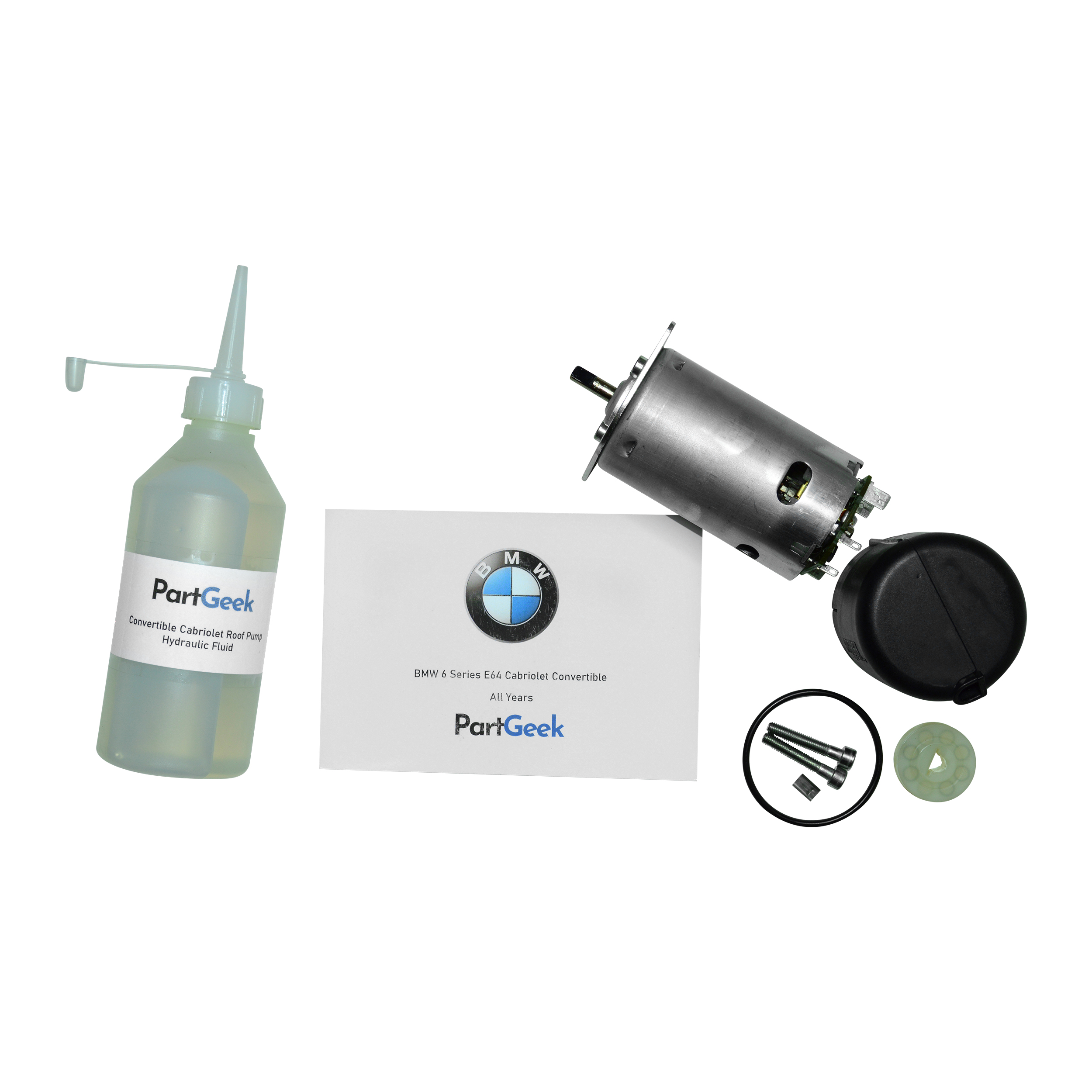 Copy of BMW e64 roof motor only copy BMW 6 Series E64 - Cabriolet Convertible - Replacement Roof Pump Motor - (2004 - 2011) 7154648 - Image 1
