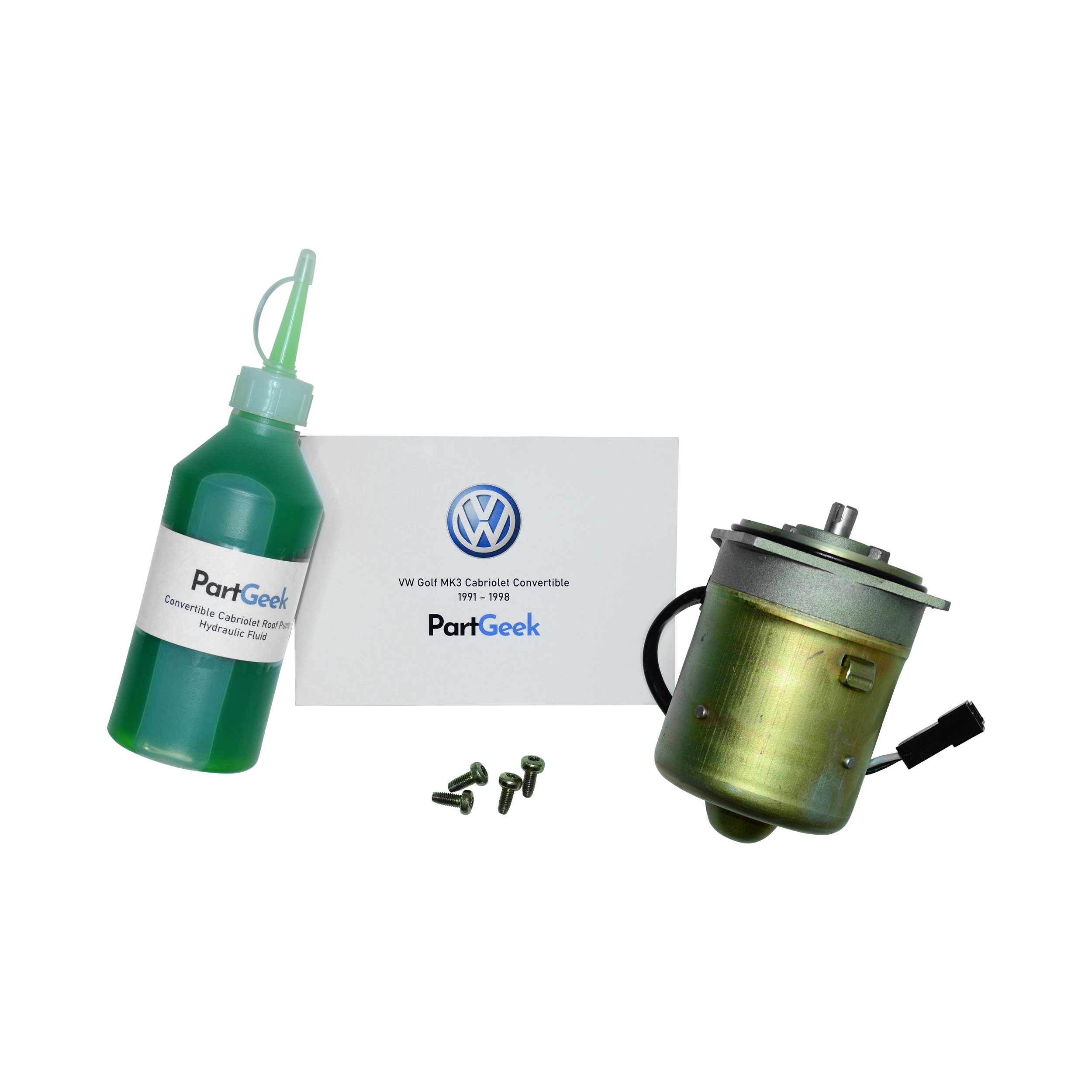 Copy of GOlf Mk3 roof motor only copy Volkswagen Golf Mk3 - Cabriolet Convertible - Replacement Roof Pump Motor - (1991 - 1998) - Image 1