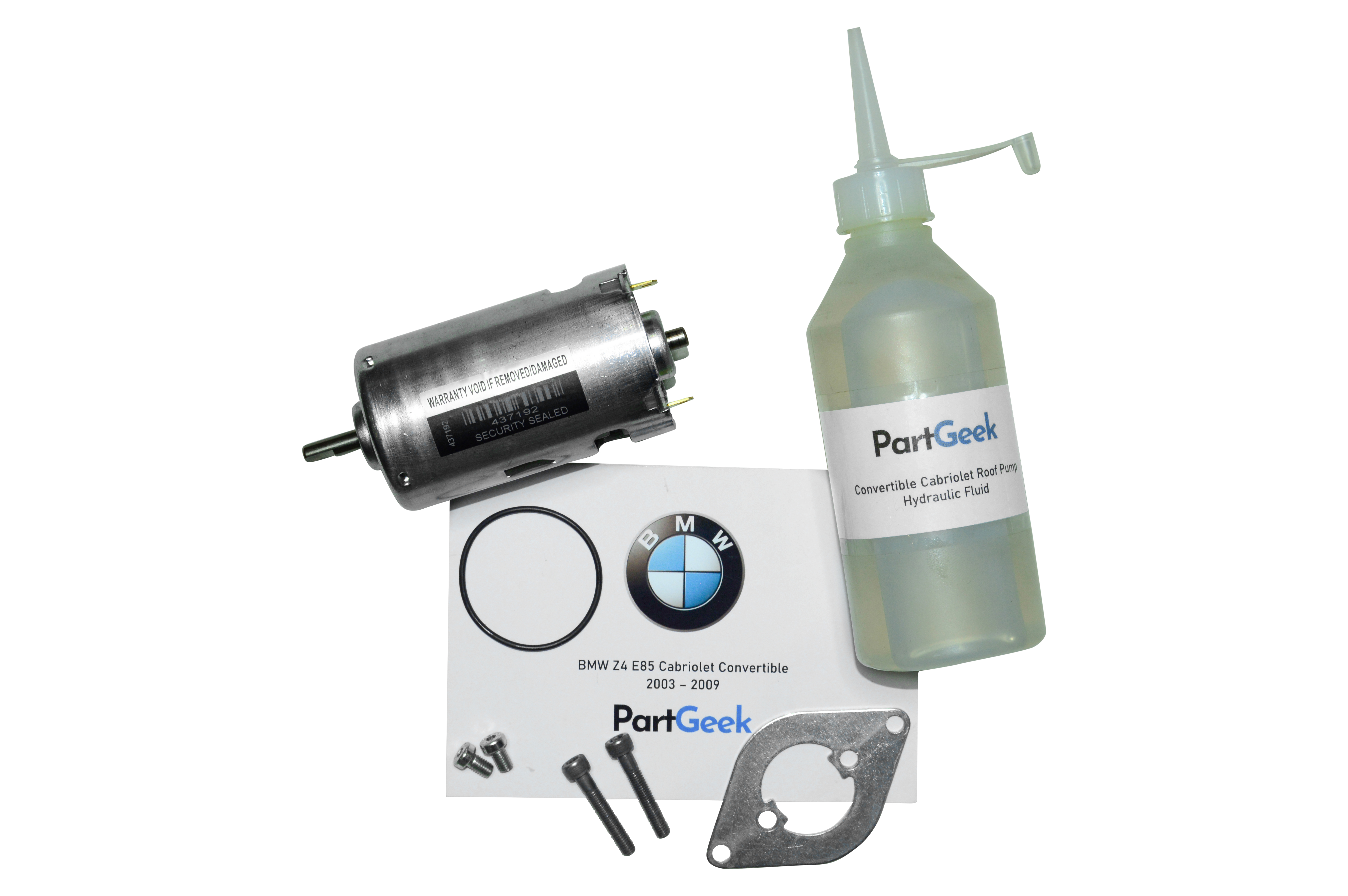 BMW Z4 E85 - Cabriolet Convertible - Replacement Roof Pump Motor - (2003 - 2009) 54347193448